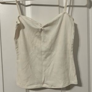Cream Reformation Jeans Tank